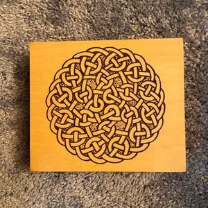 Wooden Box of Celtic Stamps